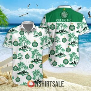 Celtic FC SPFL Hawaiian Shirt And Shorts Set, Tropical Football Outfit For Fans