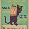 Pop Art Cat Collage Print,  Unique Multi Color Cat Photography Art  Cat Lover Gift