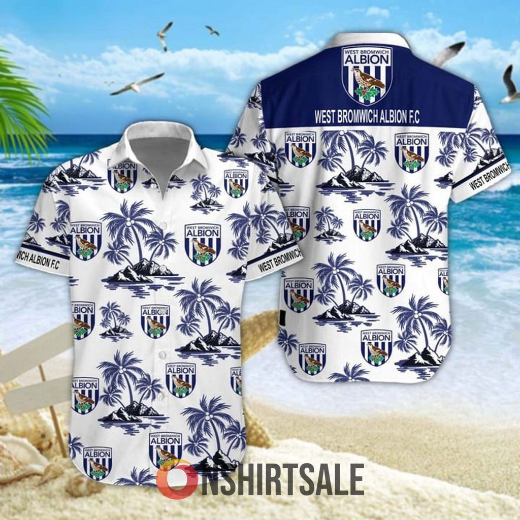 West Bromwich Albion Summer Hawaiian Shirt and Shorts Set, Tropical Football Beach Outfit for Men West Bromwich Albion Summer Hawaiian Shirt and Shorts Set, Tropical Football Beach Outfit for Men