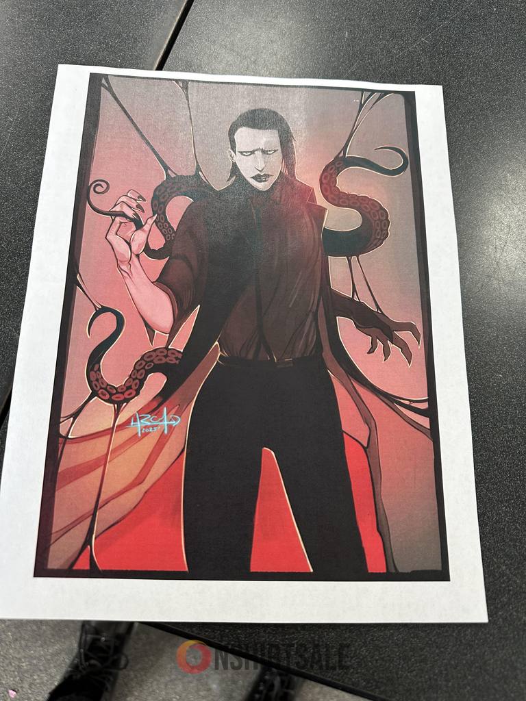Dark Gothic Tentacle Art Print, Mysterious Male Character Illustration, Horror Fantasy Wall Decor Dark Gothic Tentacle Art Print, Mysterious Male Character Illustration, Horror Fantasy Wall Decor