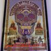 TOOL Bogota 2025 Concert Poster ,Holographic Skull Art Print with Floral Design, Framed Wall Decor