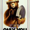 Vintage Smokey the Bear Poster, Fish Species Guide with Forest Fire Awareness Message