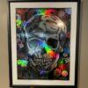 Psychedelic Cat Art Poster, Surreal Trippy Design with Smile Flower and Pills, Come On, It’s Just a Silly Dream’ Quote