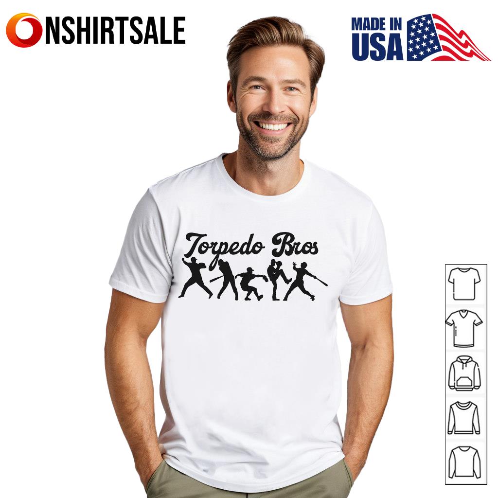 Torpedo Bros Baseball T-Shirt – New York Sluggers Fan Art Tee Inspired by Giancarlo Stanton Torpedo Bros Baseball T-Shirt – New York Sluggers Fan Art Tee Inspired by Giancarlo Stanton
